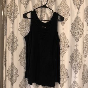 Express Criss-Cross Off the Shoulder Sweater